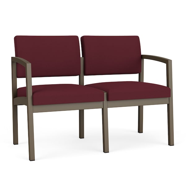 Lesro Lenox 2 Seat Tandem Seating W/ No Center Arm, 43.5 in W 24.5 in L 32 in H LS2101 - main